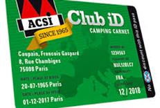 ACSI Club ID carnet au camping Val de boutonne